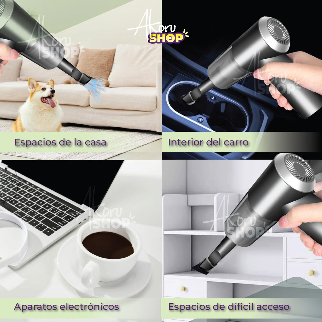 MINI ASPIRADORA portátil 🐾 Ideal para recoger los pelos de tu mascota 😺🐕>> 💯 RECARGABLE USB 3 en 1 🐾
